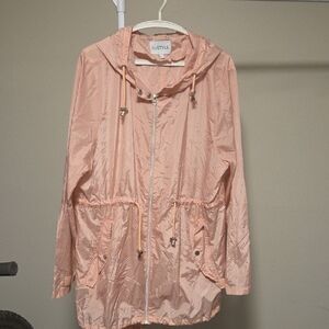 mySTYLE Women's Lightweight Pink Windbreaker Jacket Size XL